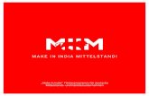 MAKE IN INDIA MITTELSTAND! - BVMW · 2019. 5. 20. · Um die Geschäfts- und Investitionsvorhaben deutscher Mittelstands- und Familienunternehmen in Indien professionell zu handhaben,