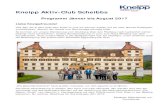 Kneipp Aktiv-Club Scheibbsscheibbs.kneippbund.at/fileadmin/user_upload/aktiv_klubs/...Do.,16. 02. 2017 Schneeschuhwanderung Steinschaler Dörfl → Eibeckhütte (Einkehr) → Fischbachmühle