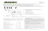 1 three-way valve for Aermec FCL VHL 1 Installation manual · 2019. 1. 25. · Perdita di carico Pressure drop Perte de charge Druckabfall Pérdidas de carga Mod. VHL 1 Kvs A -AB