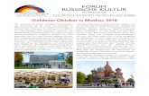 Goldener Oktober in Moskau 2018 - Forum Russische Kultur · 2018. 11. 23. · den Alexandergarten, den Manegeplatz, vorbei an der Wache vor dem Grabmal des unbekann- ten Soldaten,