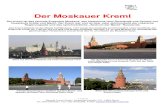 Der Moskauer Kreml - Sputnik-Travel-Berlin.de · 2015. 6. 25. · der Grosse Kreml-Palast von 1838-1850 der Alexandergarten mit ca. 700 Räumen auf 20 000 m² . 6 von 6 Sputnik Travel