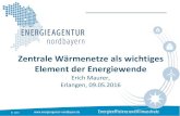Zentrale Wärmenetze als wichtiges Element der Energiewende...2016/05/09  · Schule + Rathaus Pflegeheim Variante 2: 49 Häuser + Schule + Rathaus + Pflegeheim •Wärmebedarf ca.