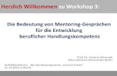 Herzlich Willkommen zu Workshop 3Herzlich Willkommen zu Workshop 3: 1 Prof. Dr. Corinna Schmude (Alice-Salomon-Hochschule Berlin) Auftaktkonferenz des Bundesprogramms „Lernort Praxis“