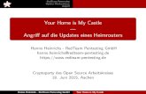 Your Home is My Castle Angriff auf die Updates eines Heimrouters · 2019. 3. 1. · Your Home is My Castle | Angri auf die Updates eines Heimrouters Hanno Heinrichs - RedTeam Pentesting