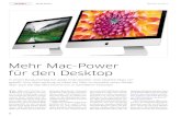 Mehr Mac-Power für den Desktop · 2018. 8. 1. · 8 AKTUELL NEUE MACS Macwelt 12/2012 Mehr Mac-Power für den Desktop In einem Rundumschlag hat Apple Ende Oktober neue Desktop-Macs