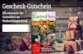 Geschenk-Gutschein - GartenFlora · 2019. 12. 4. · Geschenk-Gutschein Ein Jahresabo der Gartenflora als Weihnachtsgeschenk. Viel Freude beim Lesen wünscht Haben Sie noch Fragen