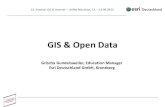 GIS & Open Data · „Fraunhofer-Studie Open Government Data für Kommunen im Kontext von INSPIRE und Linked Open Data ^, Angi Voss und Maurice Schönert, Version 1.0 ... Beteiligung