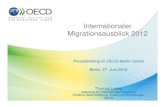 Internationaler Migrationsausblick 2012 - OECDDennoch ist die pro -Kopf Migration nach Deutschland deutlich unter dem OECD-Schnitt… 0,8 1,0 1,2 1,4 1,6 Dauerhafte Migration in die
