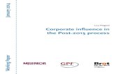Corporate influence in the Post-2015 process · 2020. 7. 13. · This working paper starts with a brief overview of the cur - rent process towards the Post-2015 agenda and assesses