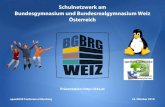 Schulnetzwerk am Bundesgymnasium und ...d4e.at/d4e2010/praesentationen/nuernberg231010.pdf– Workshop – Graz, 11. - 13. Juli 2011 – PH Stmk Wir bieten Vorträge und Workshops