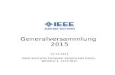 IEEE Austria Section Generalversammlung 2015. 11. 10.آ  6 IEEE Austria Section Generalversammlung 2015