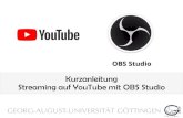 Kurzanleitung Streaming auf YouTube mit OBS Studio...1. Achtung YouTube zeichnet Ihre Livestreams automatisch auf. Wenn der Stream zwischenzeitlich „Öffentlich“ gestellt war,