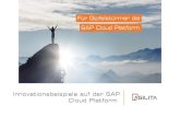 Für Gipfelstürmer die SAP Cloud Platform · 2019. 10. 24. · Innovationsbeispiele auf der SAP Cloud Platform SAP Cloud Platform Für Gipfelstürmer die. 29.03.2019 Folie 2 Agenda