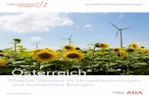 Österreich · 2018. 4. 24. · Umwelttechnik als Wachstumsmotor Österreich punktet mit hoher Dynamik bei „grünen“ Patenten und mit Weltmarktführern. Spitzenplatzierungen.