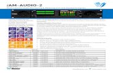 AM-AUDIO-2 - Wohler · 2020. 6. 9. · Model Part ID Description iAM ... OPT -RAVENNA 256 829079 Processing Option Enable s monitoring of up to 256 ch Ravenna™ / AES67 Input. ...
