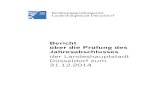 Bericht über die Prüfung des Jahresabschlusses 2014Bericht über die Prüfung des Jahresabschlusses der Landeshauptstadt Düsseldorf zum 31.12.2014 II Gegenstand, Art und Umfang