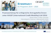 Praxisworkshop für erfolgreiche Antragsteller/innen unter KA107 (International Credit … · 2017. 5. 12. · Nationalagentur Erasmus+ Bildung/OeAD-GmbH 21. Juni 2016 Die internationale