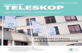 ZahntechniK teLeSKOP - VDZI · 2015. 6. 26. · teleskoP 04/05-2015 3 editorial D ie Delegierten der deutschen Zahntechniker-Innungen haben den Vorstand neu gewählt, der in den nächsten