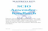 SCIO Anwender- handbuch...Page 1 of 58 SCIO User Manual 200031-H SCIO Anwender-handbuch Dieses Anwenderhandbuch wurde vom SCIO-Hersteller, Maitreya Kft., erstellt, und ist eine offizielle,