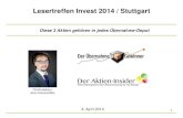Lesertreffen Invest 2014 / Stuttgart · 2014. 4. 7. · Überblick des deutschen M&A-Transaktionsvolumens der vergangenen Quartale Jens Gravenkötter –INVEST 2014, Stuttgart, 04.04.2014
