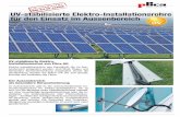 UV-stabilisierte Elektro-Installationsrohre für den … · 2018. 6. 4. · UV-stabilisierte Elektro-Installationsrohre von Plica AG Elektro-Installationsrohre aus Kunststoff, die