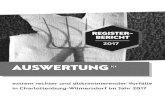 Register Charlottenburg-Wilmersdorf: Register-Bericht 2017 · 2018. 3. 13. · Charlottenburg-Wilmersdorf solche Vorfälle. Wir sammeln sie, werten sie ausund veröffentlichen sie.Für