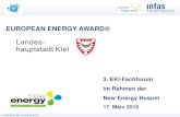 EUROPEAN ENERGY AWARD · 2020. 2. 28. · 2009: Beschluss Teilnahme European Energy Award 2009: Klimaschutz wird strategisches Oberziel der Kommunalpolitik 2010: Beschluss Energiepolitisches