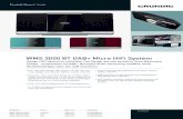 WMS 3000 BT DAB+ Micro HiFi System - Grundig · 2019. 4. 18. · WMS 3000 BT DAB+ Micro HiFi System Design-HiFi-System im schlanken Flat-Design das sich perfekt in Ihren Wohnraum