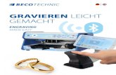 Gravieren leicht gemacht - Beco Technic · Magic-20 engraves metals such as gold, silver, coper, stainless steel. Its virtually silent operation, compact size and neat design make