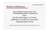Grundinformationen für Mitarbeitende in Heimen über Vorbereitungen auf eine Vogelgrippe-Virus - Curaviva Kanton Zürich … · 1918/19 „Spanische Grippe“ (H1N1-Virus) 1957 „Asiatische