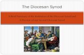A Brief Summary of the Institution of the Diocesan Synod ......Definition of a Synod An assembly or “coming together” of the local Church. Code of Canon Law c. 460 A diocesan synod