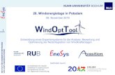 Entwicklung eines Expertensystems für die Analyse, Bewertung und Optimierung … · 2019. 11. 24. · Bewertung und Optimierung der Netzintegration von Windkraftanlagen Verbundprojekt