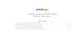 New AXIS 540+/AXIS 560 Print Servers · PDF file 2004. 11. 16. · AXIS 540+/AXIS 560 Installation Guide Page 7 Resetting to the Factory Default Settings This will reset all the product