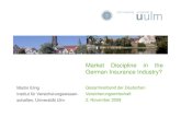 Market Discipline in the German Insurance Industry?¤ge/Berlin_Market...Nov 02, 2009  · 1. Motivation (2/4): Solvency II and IFRS - Harmonization • Current limitations of financial