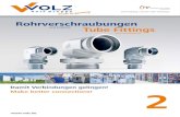 Rohrverschraubungen...- GOST-R Quality can be measured. Certificates from reputable testing institutes prove that you are safe with Volz products. Übersicht Overview 10 - 17 Schneidringverschraubungen