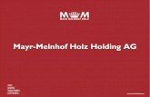 Mayr-Melnhof Holz Holding AG ... Konzernstruktur 3 F. Mayr-Melnhof-Saurau Industrie Holding GmbH Schnittholz Weiterverarbeitung HOLDING 100% Mayr-Melnhof Holz Leoben, AT 100% Mayr-Melnhof