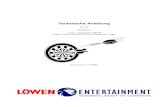 Technische Anleitung - spielautomaten-karolyi.at HB8.pdf · Technische Anleitung Löwen Turnier Dart HB8-96 6 09/2009 3. Aufstellen und Inbetriebnahme 3.1. Aufstellen des Geräts