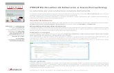 PROFIS/Analisi di bilancio e benchmarking - Sistemi · Analisi di benchmarking L’analisi di benchmarking comparativo è un importante strumento di indagine per confrontare le performance