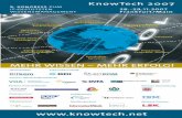 KN07 Flyer gesamtarchiv.gfwm.de/files/KnowTech2007_Programm.pdf · Raum für die Networking Area, die KnowTech Blogs und das Knowledge Café und fördert ... SEMANTISCHE TECHNOLOGIEN