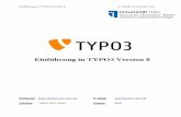 Einführung in TYPO3 Version 8 - uni-speyer.de · 2020. 2. 17. · Im Reiter „Social Media“ können die Social Media Adressen für die Seite eingestellt werden. Bitte beachten