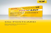 Deutsche Post Postcard Broschüre...Die POSTCARD ist die optimale Lösung für alle Unternehmen, die ihre Geschäfte mit der Deutschen Post schnell, sicher und bequem erledigen wollen.