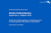 MedienVielfaltsMonitor 2. Halbjahr 2014 - BLM Website · 2016. 10. 25. · MedienVielfaltsMonitor II/2015 - 01.04.2016 1 ARD 22,0% 2 Bertelsmann 12,3% 3 ProSiebenSat.1 8,3% 4 Springer