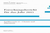 Forschungsbericht für das Jahr 2015 - uni-muenster.de€¦ · Uhl W., Stefaniak C., Voß M., Layh M., Rogel F., Kösters J. (2015), 'Supramolecular Chemistry Based on Gallium-Gallium