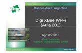 Digi XBee Wi-Fi (Aula 201) - SASE · – 10 Digital I/O, 4 ADC (10 bit) – Tiempo de re-conexión Casi Cero (de estado de inactividad a conexión) – Certificado en: USA, Canadá,