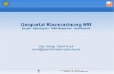 Geoportal Raumordnung BW - FOSSGIS-Konferenz€¦ · Drupal „zapft“ CSW Suchschnittstelle von GeoNetwork opensource an und macht die Metadaten externer Kataloge im Portal verfügbar.