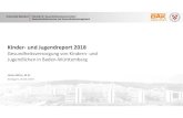 Kinder-und Jugendreport 2018 - DAK-GesundheitKinder-und Jugendreport 2018 Baden-Württemberg Datengrundlage 59.574 Kinder und Jugendliche im Alter von 0-17 Jahren ( 51,4 %, 48,6 %)