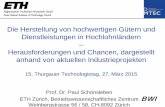 Eidgenössische Technische Hochschule Zürich Swiss Federal …€¦ · Eastern Europe, China, India and the ASEAN countries Motivation and Industry Relevance •Total cost of ownership