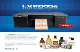 LX2000e brochure deutsch · » ollfarbdruck von bis zu 152,4 mm (6”) pro SekundeV » eltanks (CMYK) mit pigmentierter TinteEinz » oße Tintentanks senken die EtikettenkostenGr