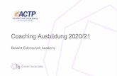 Coaching Ausbildung 2020/21 - Bossert Associates GmbH€¦ · 2 Z.B. Strukturierte Problemlösung, Aufbau starker Kundenbeziehungen, Storylining, Slidewriting, Präsentation, Meeting-Moderation