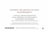 Persistenz: Wie speichere ich meine Geschäftsobjekte? · Database System Manifesto. in "Deductive and Object-Oriented Databases", Proceedings of the First International Conference